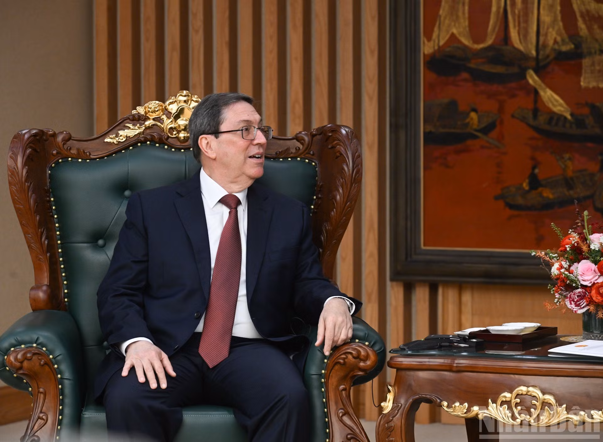 Bruno Rodríguez Parrilla interviene en la cita.