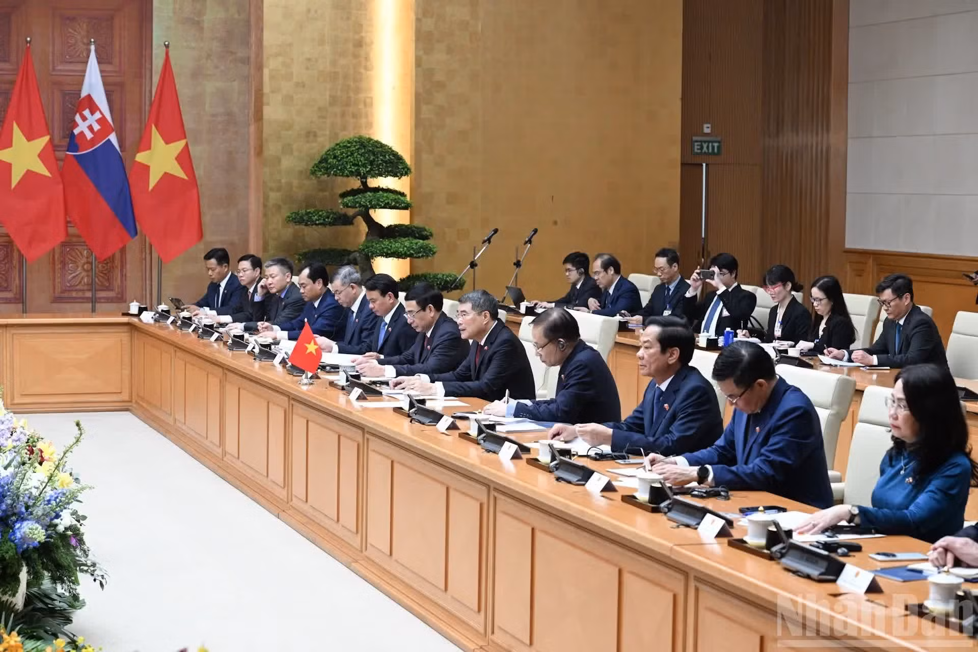 Delegados vietnamitas en el encuentro.