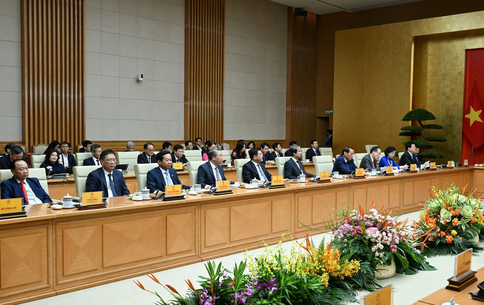 Delegados en la reunión.