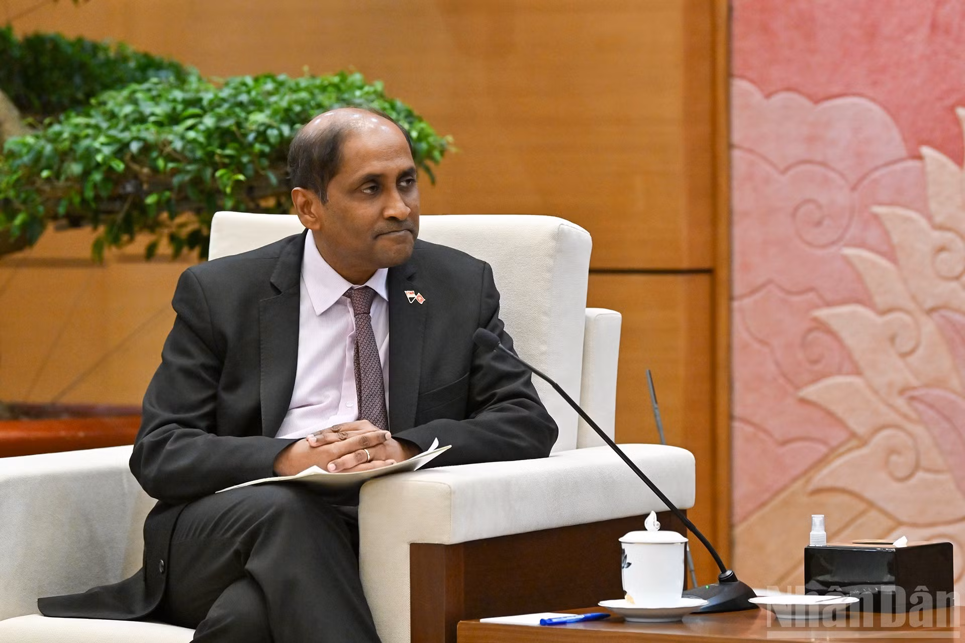 El embajador singapurense en el evento.