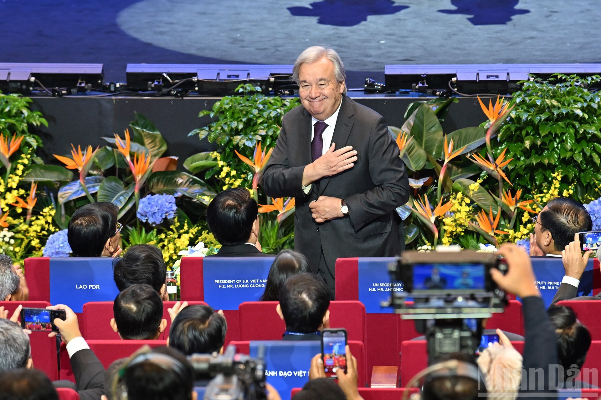 El secretario general de las Naciones Unidas, António Guterres, en la cita. El secretario general de las Naciones Unidas, António Guterres, en la cita.