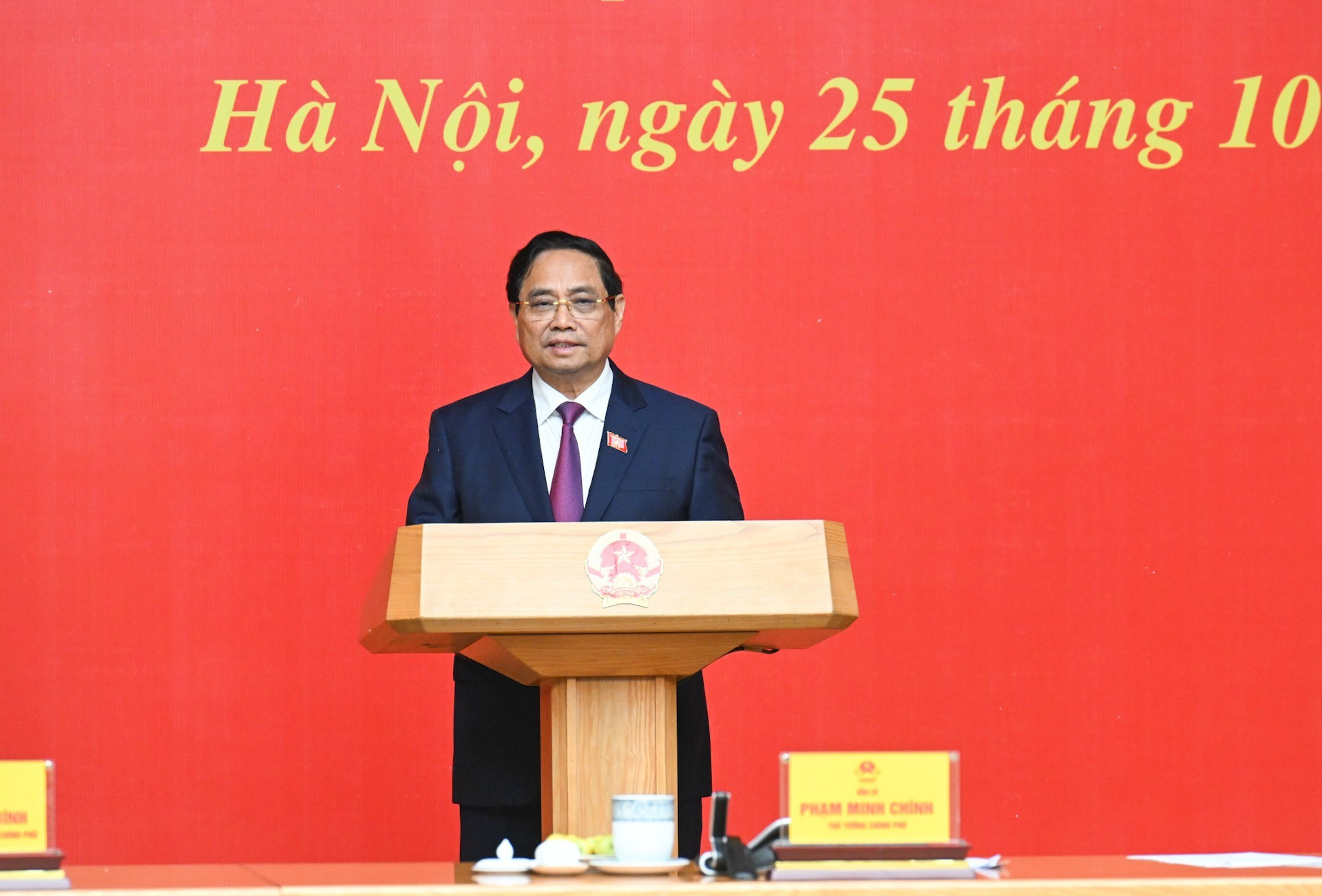 El jefe del Gobierno en la cita.