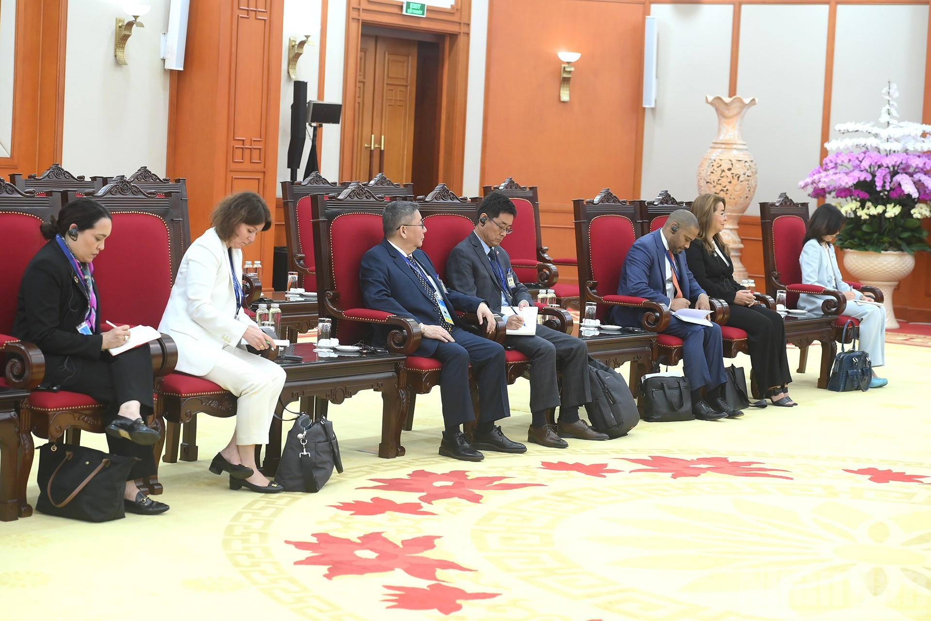 La delegación de la ONU en la cita.