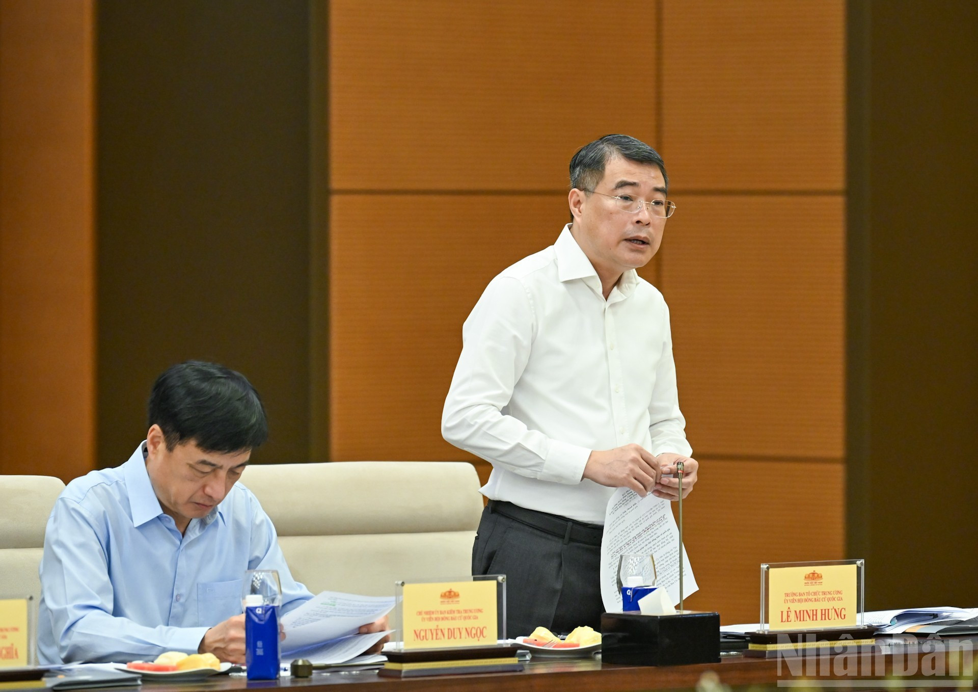 Le Minh Hung, jefe de la Comisión de Organización del Comité Central del Partido Comunista de Vietnam, en la cita.