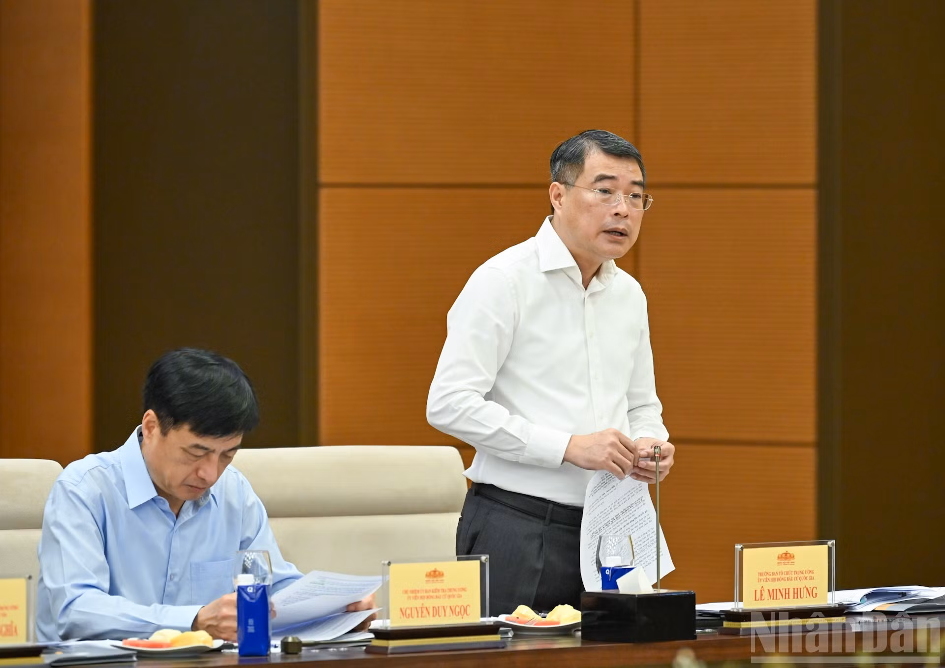 Le Minh Hung, jefe de la Comisión de Organización del Comité Central del Partido Comunista de Vietnam, en la cita.
