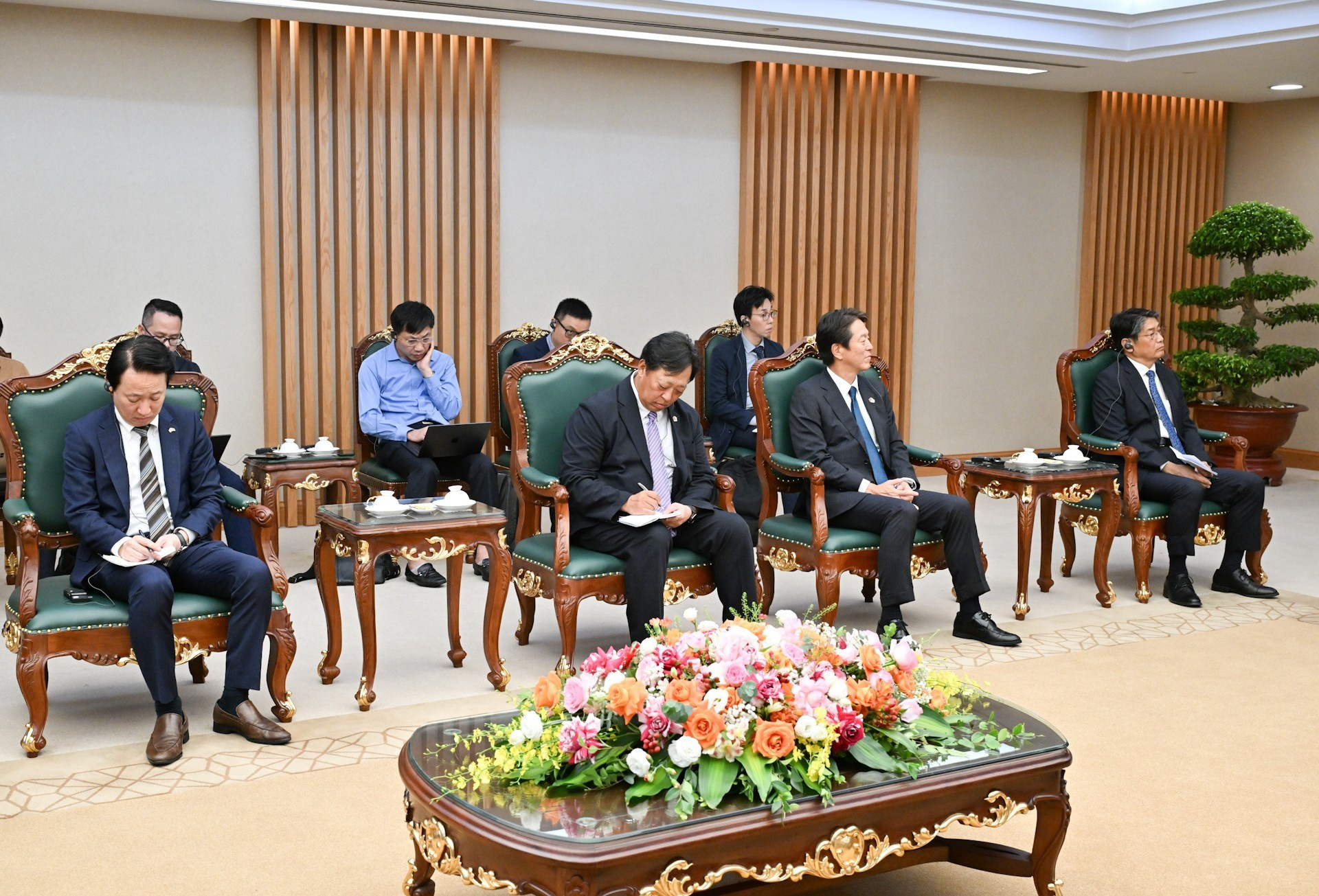 La delegación del Grupo Sumitomo.