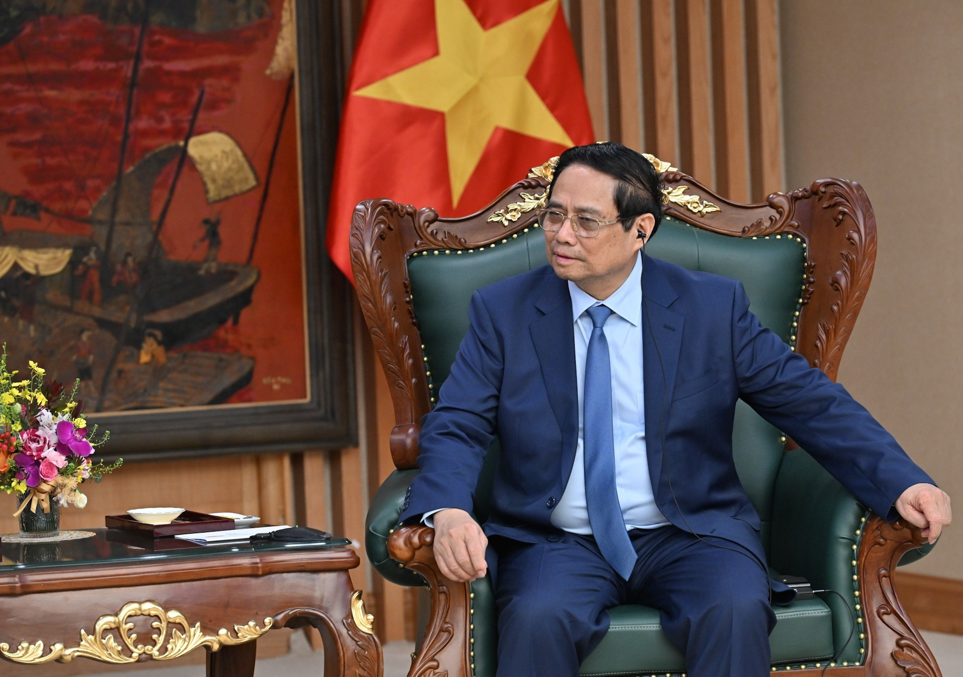 El dirigente vietnamita habla en la cita.