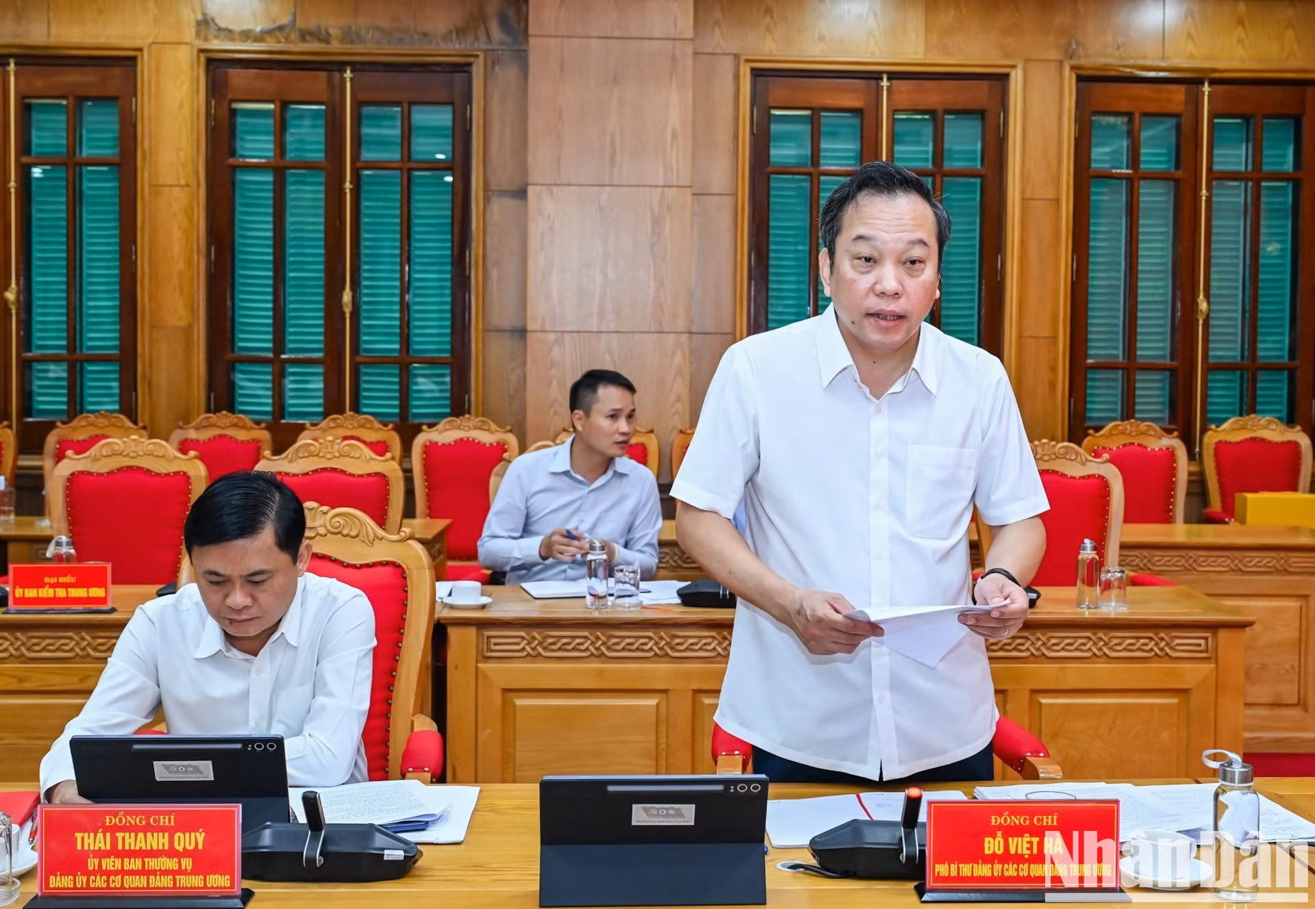 Do Viet Ha, vicesecretario del Comité partidista de los órganos centrales del Partido, en la cita.