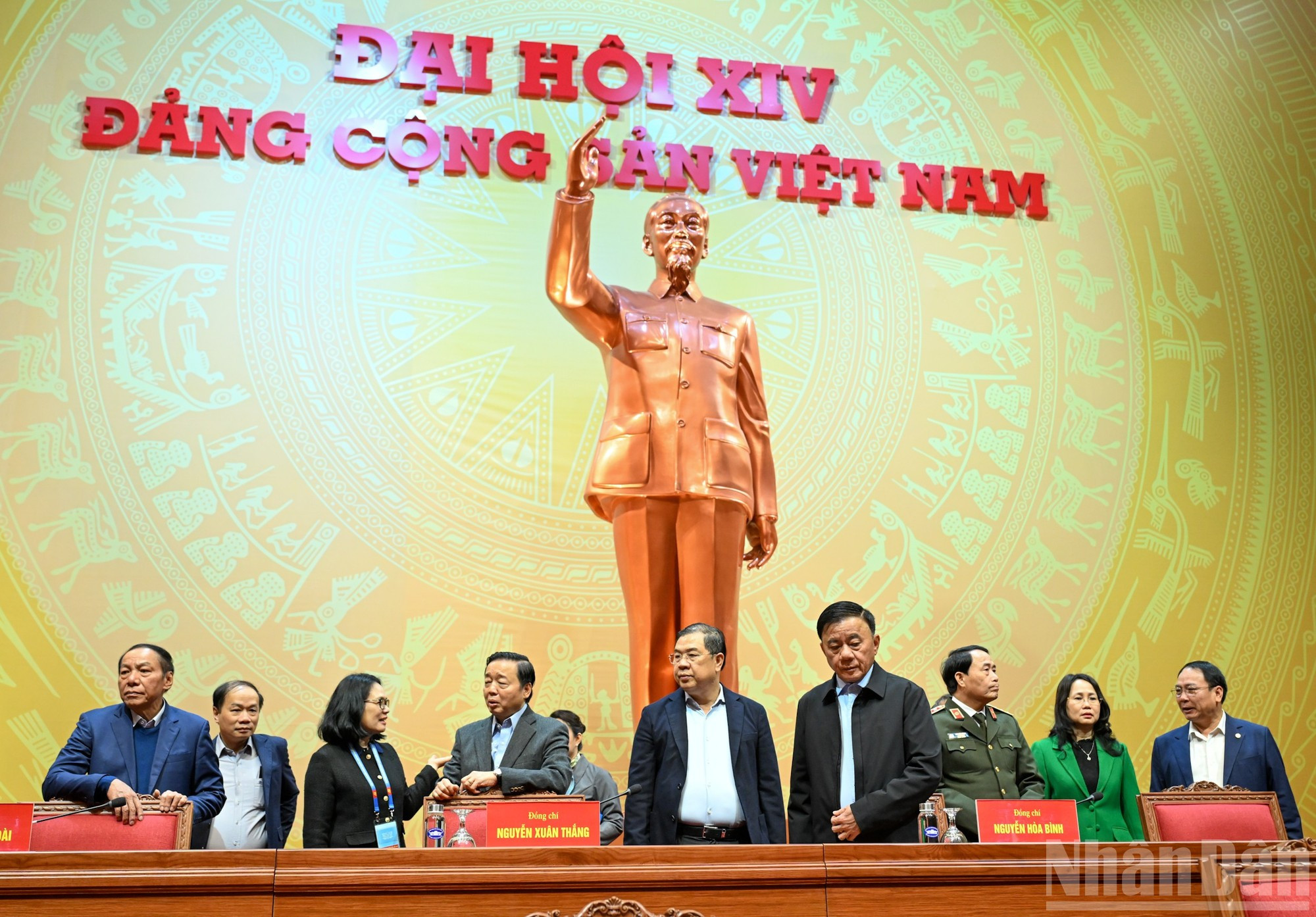 Los delegados en el acto.