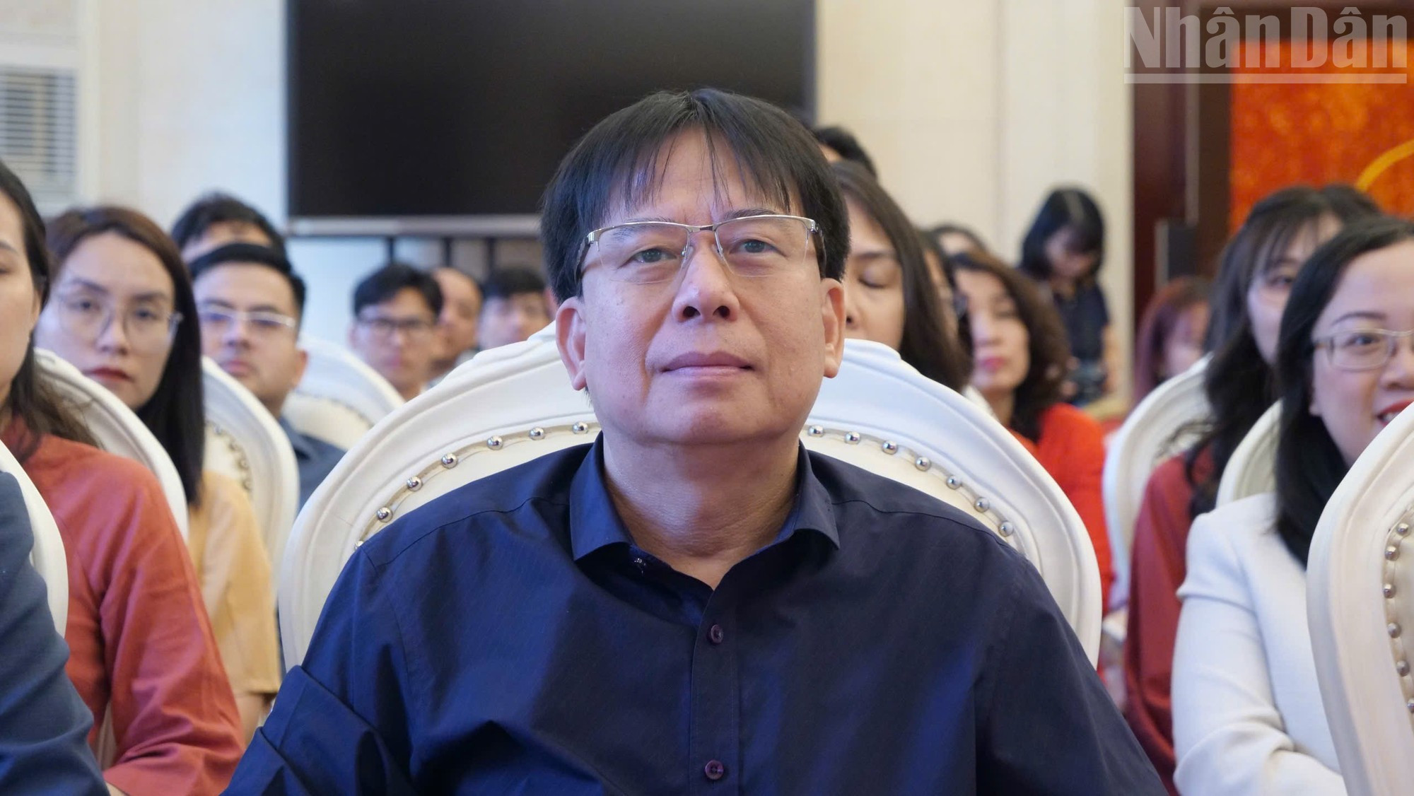 Nguyen Duy Phong, subsecretario permanente del Comité del Partido de Vietnam en China, en la ceremonia. Nguyen Duy Phong, subsecretario permanente del Comité del Partido de Vietnam en China, en la ceremonia.