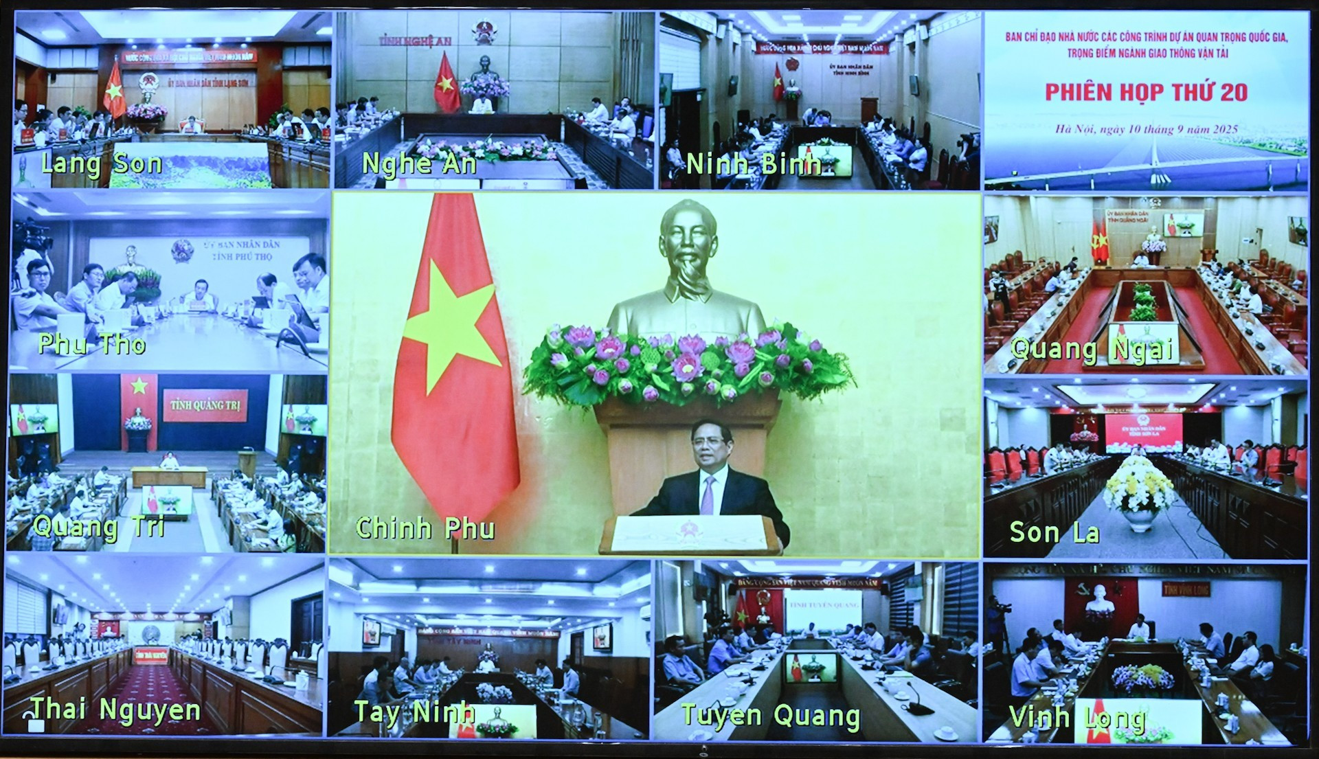 La reunión se conecta en línea con 27 localidades por donde pasan los proyectos clave.