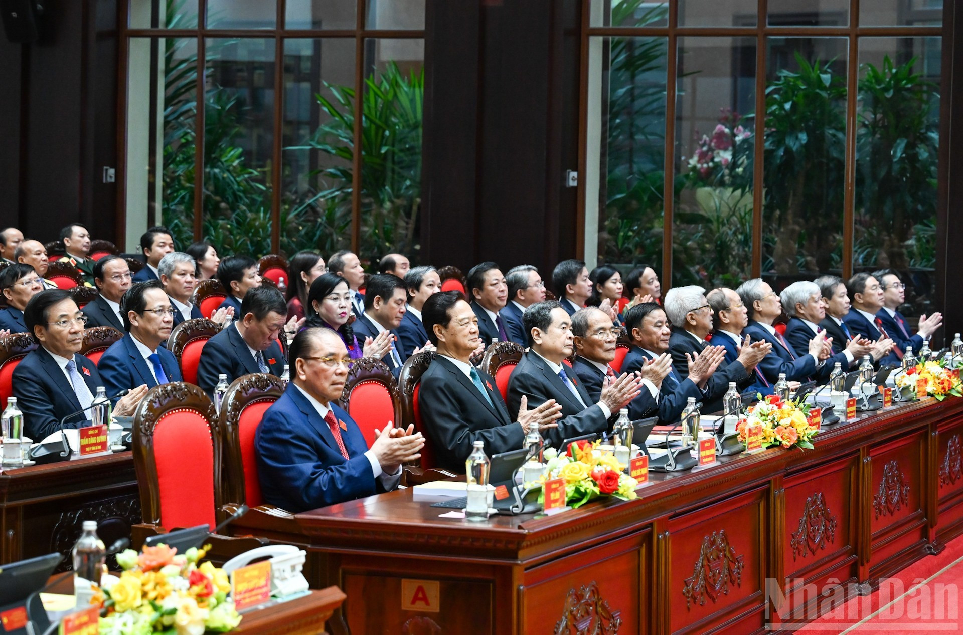 Los anteriores y actuales dirigentes en el evento.