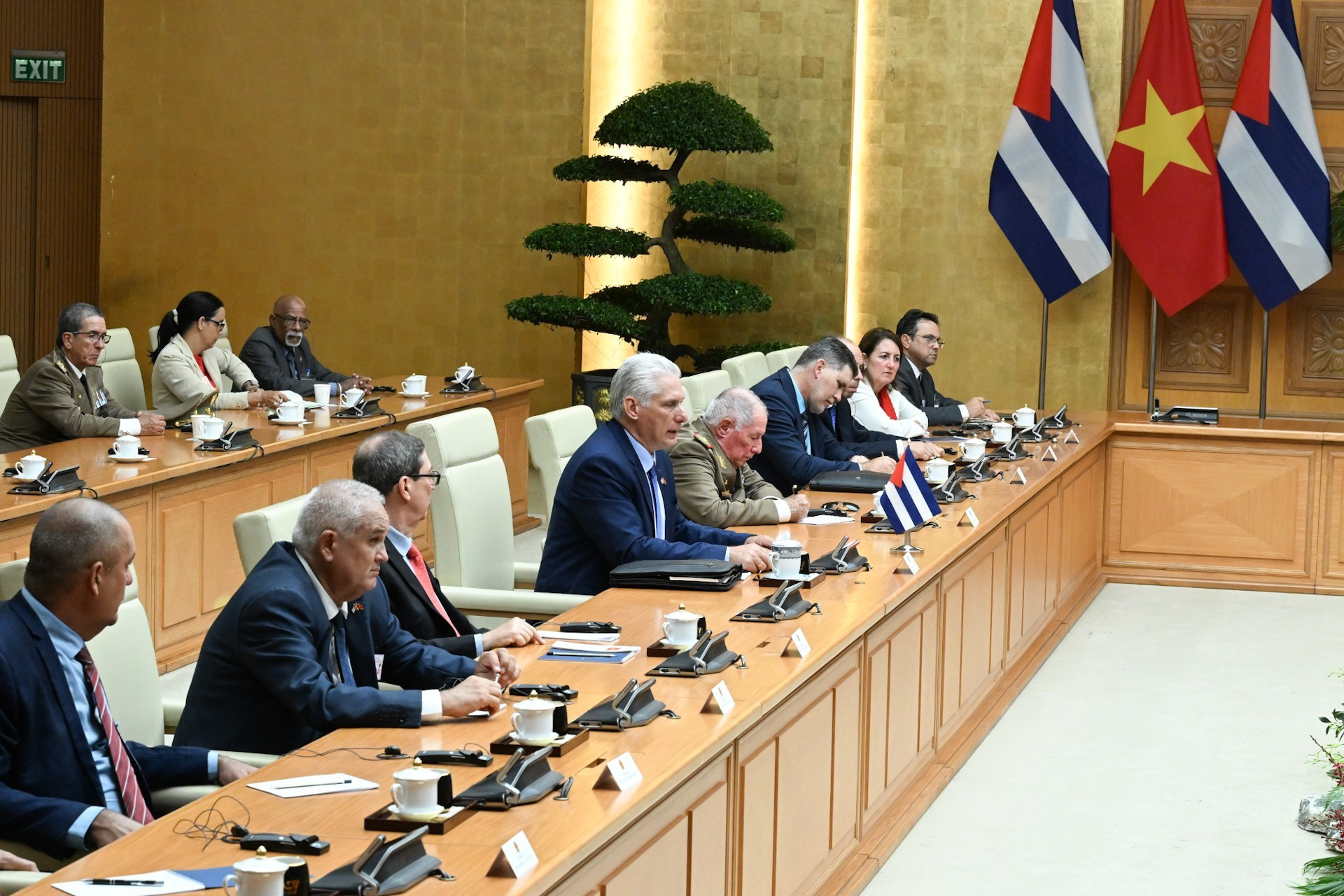 La delegación cubana en el evento. La delegación cubana en el evento.