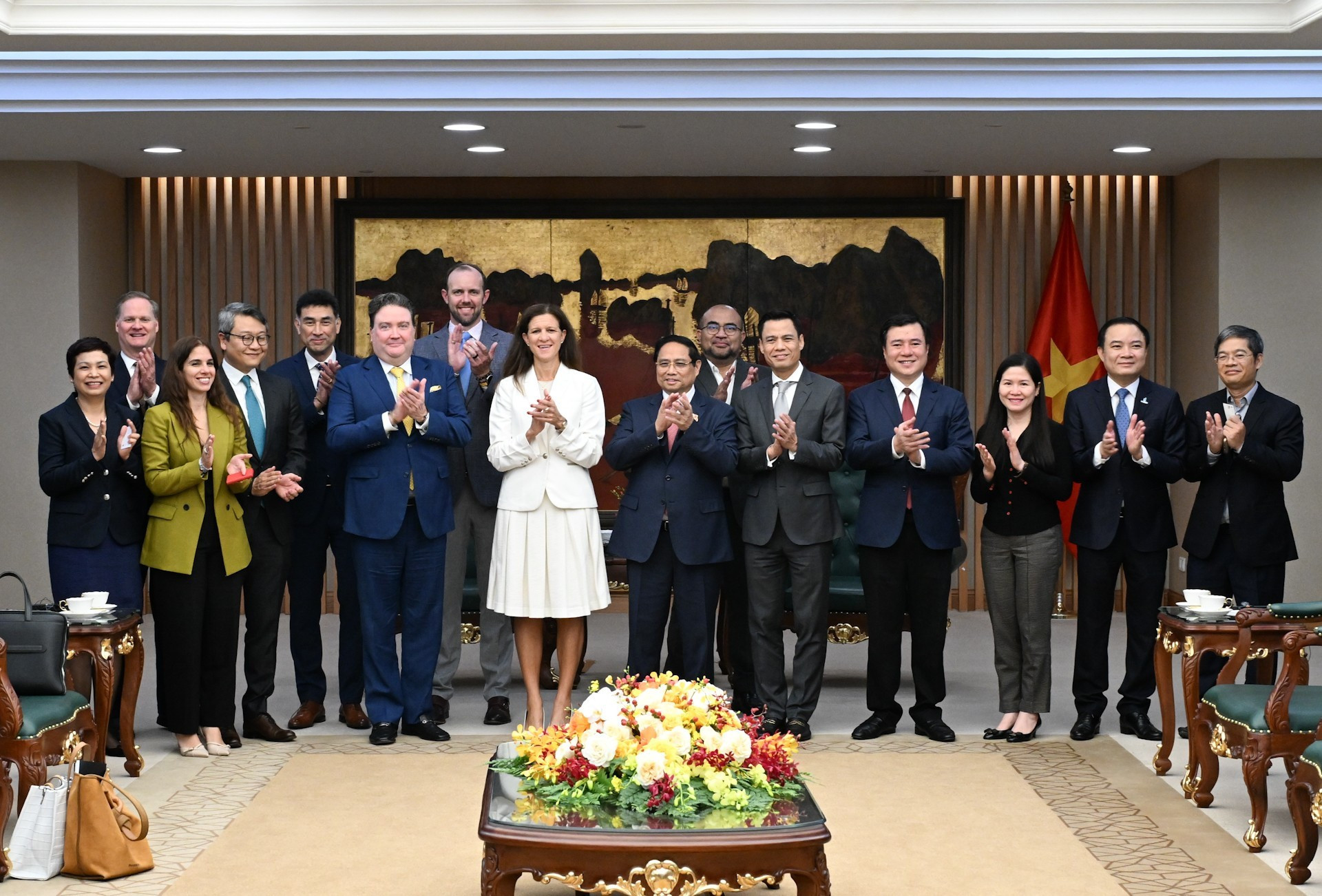 Delegados en el evento.