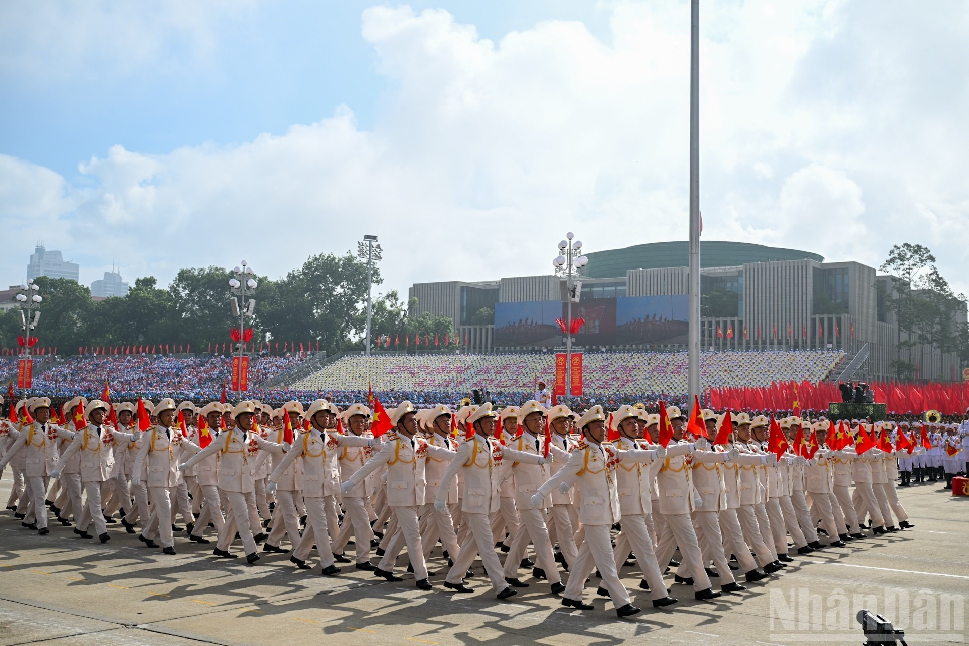 Bloque de exmiembros de la Policía Popular de Vietnam.