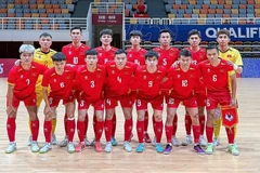 La selección vietnamita de futsal se prepara para la Copa Asiática 2026. (Foto: VNA)