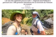El 8 de julio se publicó un artículo sobre la inspiradora historia de Joal Paillaud en el diario Sud Ouest. (Foto: VNA) 