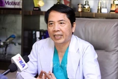 Heng LiHong, vicepresidente permanente y secretario general de la Asociación Empresarial Vietnam-Camboya, en la entrevista. (Foto: VNA)