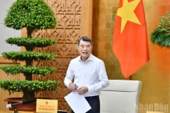 El primer ministro de Vietnam, Le Minh Hung, preside la reunión. (Foto: Thanh Giang)