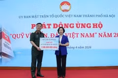 Lanzan en Hanói la campaña de recaudación de fondo por el mar de Vietnam 2026. (Foto: hanoimoi.vn)