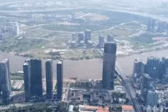 La península de Thu Thiem, una zona considerada el núcleo del centro financiero internacional de Vietnam. (Foto: VNA)
