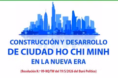 Plan maestro para convertir a Ciudad Ho Chi Minh en una superpotencia económica