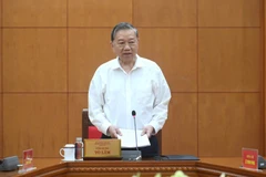 El secretario general del Partido Comunista de Vietnam, To Lam, interviene en la cita. (Foto: Nhan Dan)