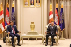 Escena de la reunión. (Foto: Nhan Dan)