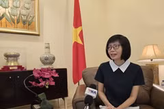 La embajadora Ton Thi Ngoc Huong, jefa de la misión permanente de Vietnam ante la Asean. (Foto: VNA)