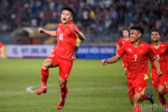[Foto] Vietnam golea 3-0 a Bangladés en partido amistoso
