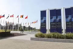 Cuartel General de la OTAN en Bruselas, Bélgica. (Foto: VNA)