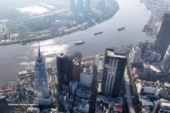 Edificios financieros en Ciudad Ho Chi Minh (Foto: VNA)