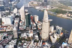 Edificio financiero Bitexco en Ciudad Ho Chi Minh. (Foto: VNA)