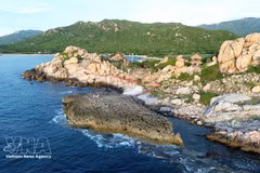 Hang Rai se encuentra dentro del Parque Nacional Nui Chua (comuna de Vinh Hai, provincia de Khanh Hoa). (Foto: VNA)