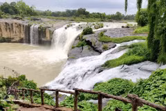 Cascada de Dray Sap, ubicada en el área del Geoparque Mundial de la Unesco de Dak Nong (comuna de Nam Da, provincia de Lam Dong). Foto: VNA