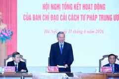 El secretario general del Partido Comunista y presidente de Vietnam, To Lam, en la reunión. (Foto: Nhan Dan)
