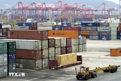 Puerto de carga de Busan (Corea del Sur). (Foto: VNA)