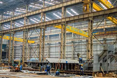 La producción circular reduce los costos en la industria naval de la Planta de Astilleros Bach Dang. (Foto: VNA)