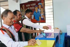 Votantes en la provincia de Gia Lai. (Fuente: VNA)