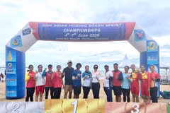 Vietnam gana dos oros en el campeonato asiático de remo de playa.