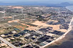 Vista del emplazamiento de la central nuclear Ninh Thuan 1, en la comuna de Phuoc Dinh, provincia de Khanh Hoa. (Foto: VNA)