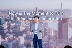 El vicepresidente ejecutivo de FPT y director general de FPT Software, Pham Minh Tuan, afirma que FPT y OpenAI trabajarán por impulsar una transformación basada en la IA de forma rápida, eficiente y responsable. (Foto: FPT)