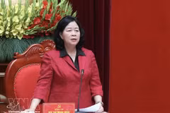 La presidenta del Frente de la Patria de Vietnam, Bui Thi Minh Hoai. (Foto: VNA)
