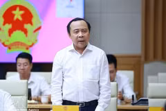 El ministro de Ciencia y Tecnología de Vietnam, Vu Hai Quan, habla en el evento. (Foto: VNA)