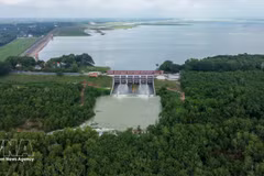 El lago Dau Tieng desempeña un papel fundamental para garantizar la seguridad hídrica. (Foto: VNA)