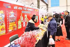 Productos tailandeses en una feria comercial en Hanói.