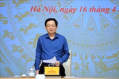 El viceprimer ministro de Vietnam Ho Quoc Dung habla en la cita. (Foto: VNA)