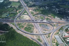 La intersección Long Thanh conecta las autopistas Bien Hoa- Vung tay y Ciudad Ho Chi Minh- Long Thanh- Dau Giay. (Foto: VNA)