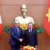 [Foto] Mandatario vietnamita dialoga con presidente de Suiza