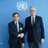 El general Phan Van Giang, viceprimer ministro y ministro de Defensa de Vietnam, y Jean-Pierre Lacroix, secretario general adjunto de la ONU para Operaciones de Paz (Foto: VNA)